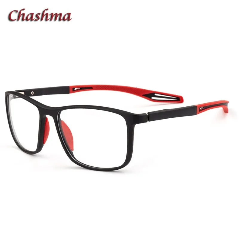 Chashma Ochki Unisex Full Rim Square Tr 90 Titanium Sport Eyeglasses 1021