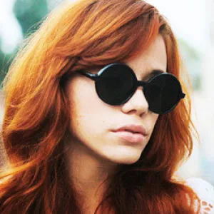MORRISON Black Round Sunglasses