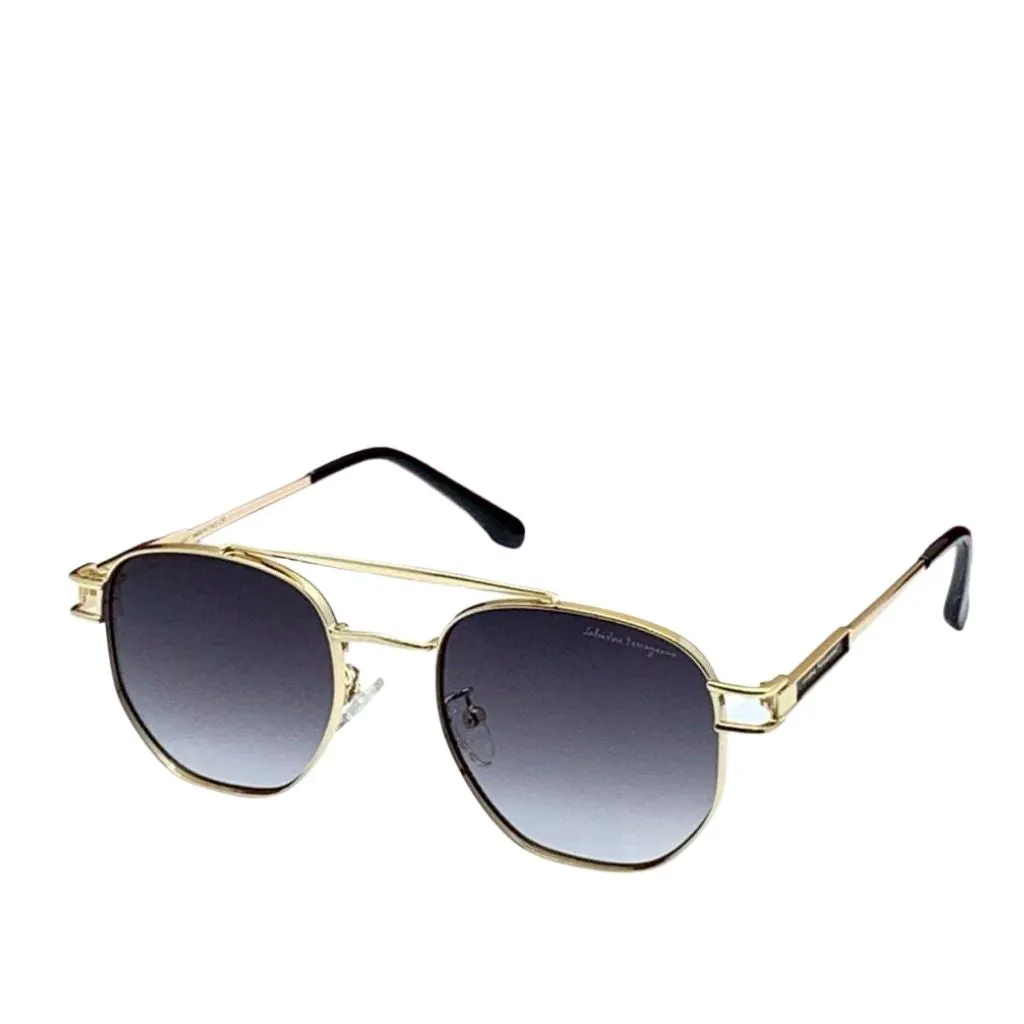 Unisex Classic Metal Hexagon Shape Sunglasses