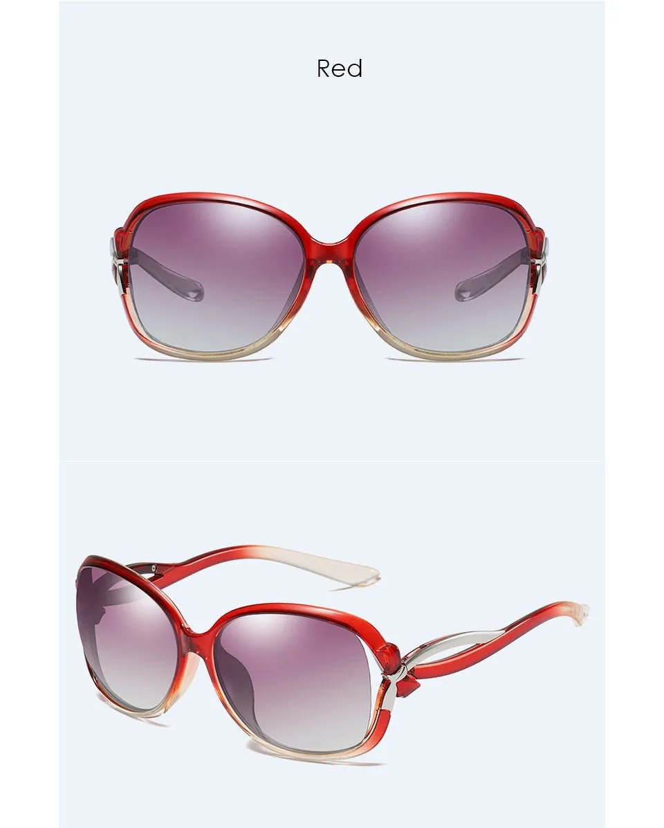 Women's Butterfly Style Polarized UV400 Mirror Driving Travel Sunglasses